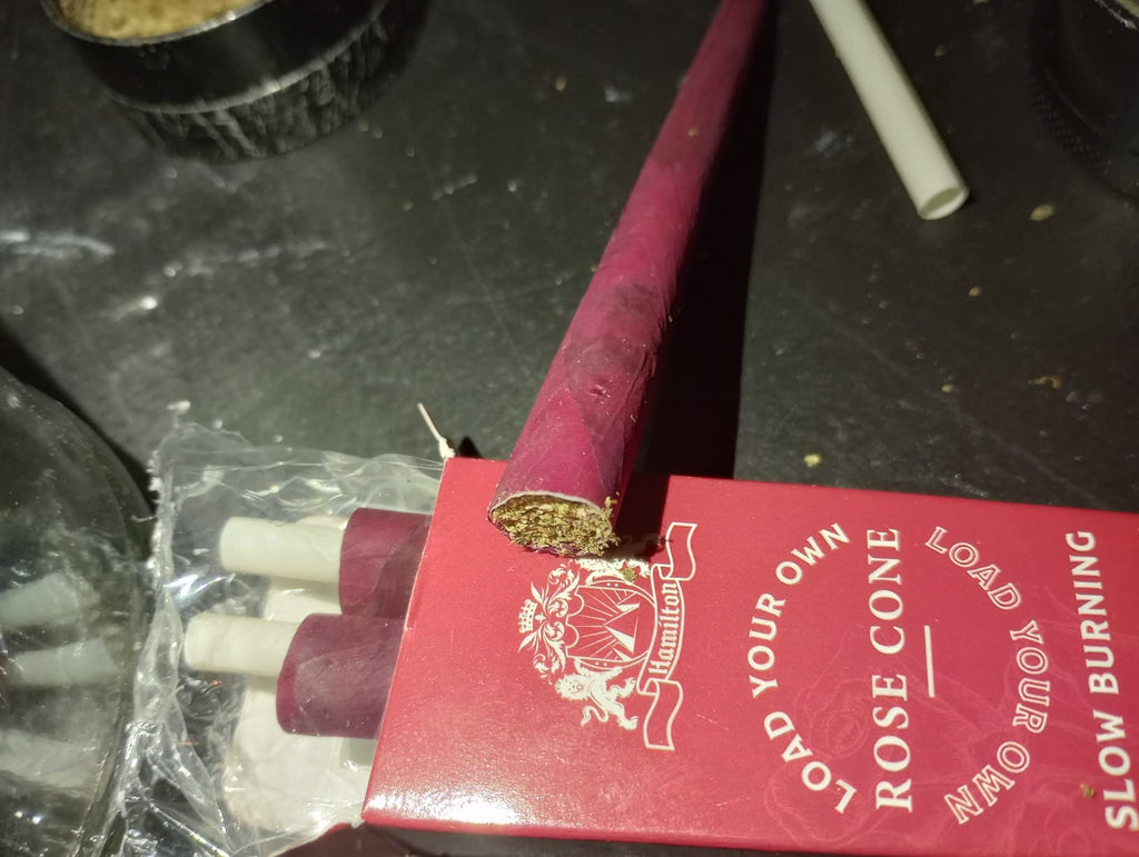 How to fill a rose petal pre-roll cone