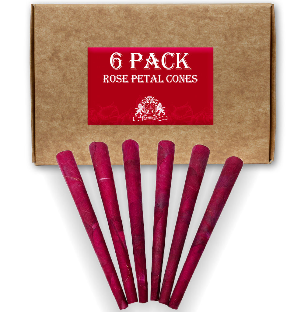 6-pack organic rose prerolls for smoking