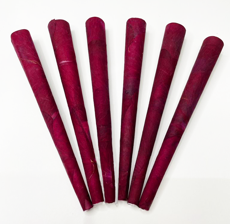 Rose Petal preroll cones, Our flavored king size Cones are cured to retain the flavor of our organic roses